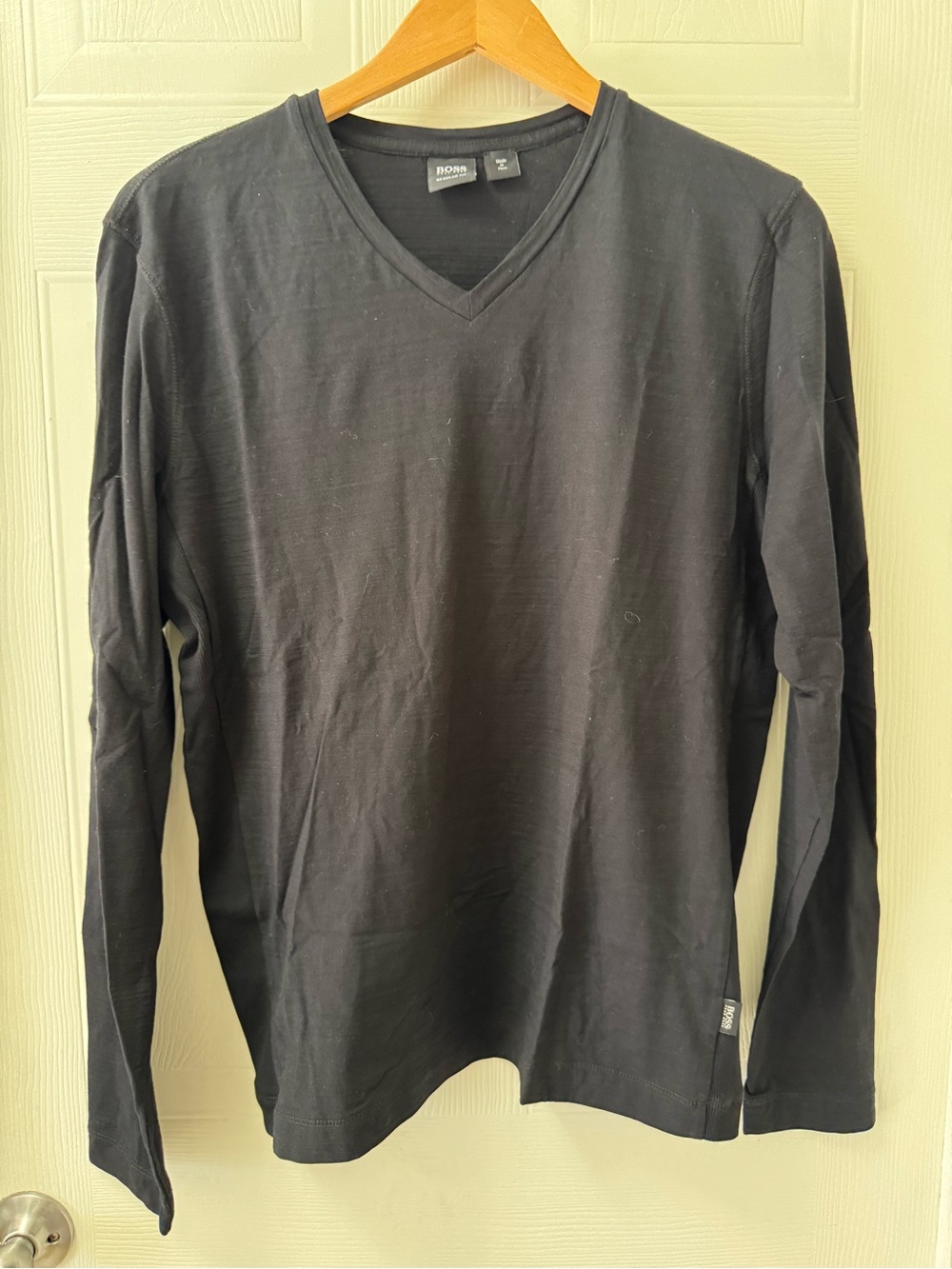 Hugo Boss Black V-Neck Long Sleeve Tee
